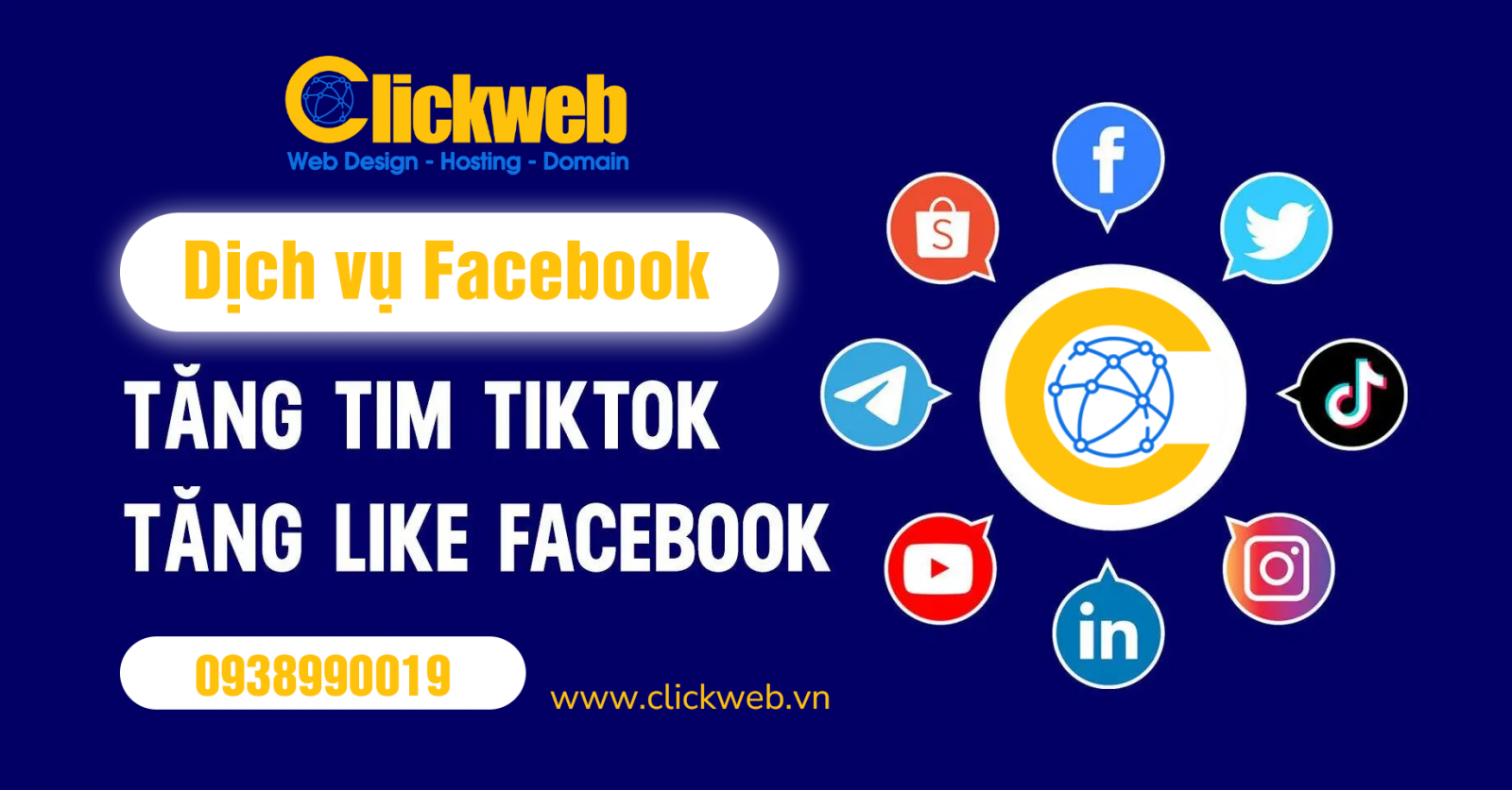 Báo giá dịch vụ Tăng Like facebook Mới nhất | Clickweb facebook