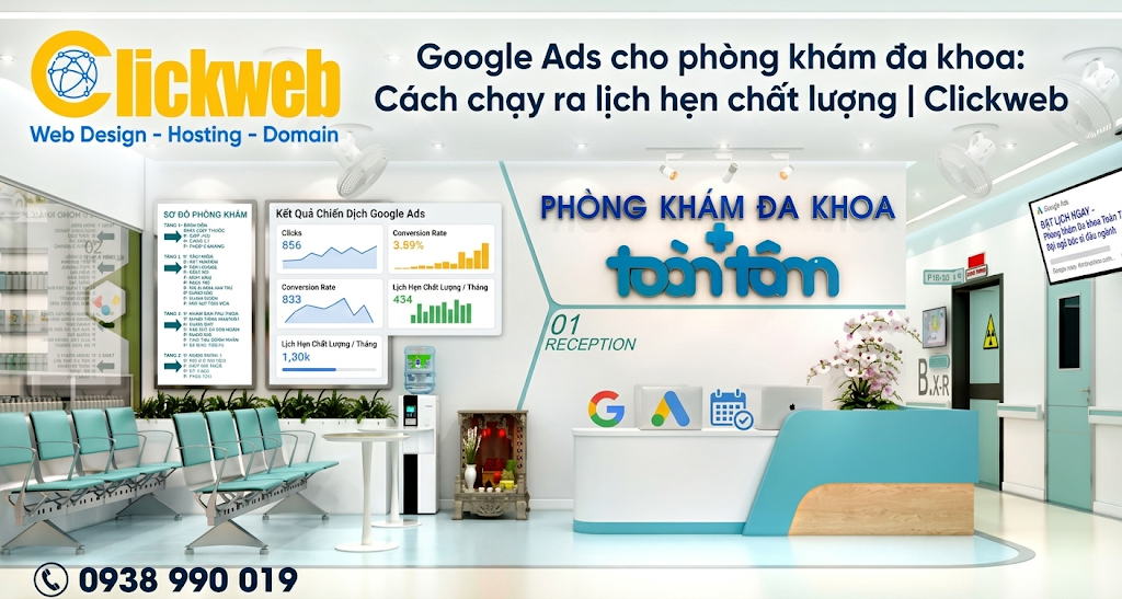 Google Ads cho phòng khám đa khoa: Cách chạy ra lịch hẹn chất lượng | Clickweb
