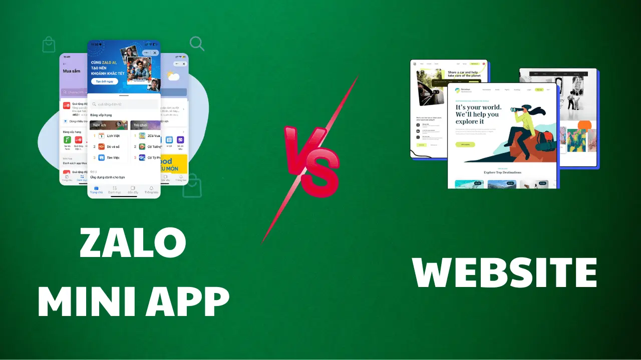 NÊN DÙNG ZALO MINI APP HAY WEBSITE BÁN HÀNG