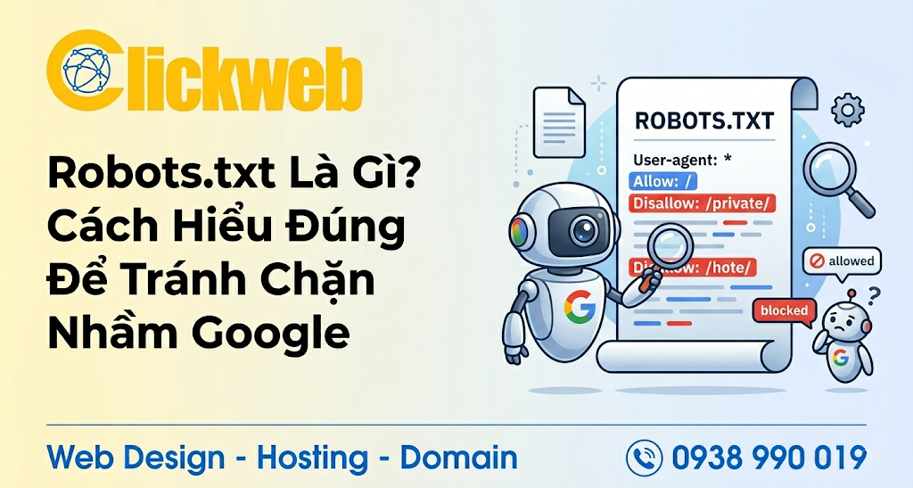 Robots.txt Là Gì? Cách Hiểu Đúng Để Tránh Chặn Nhầm Google
