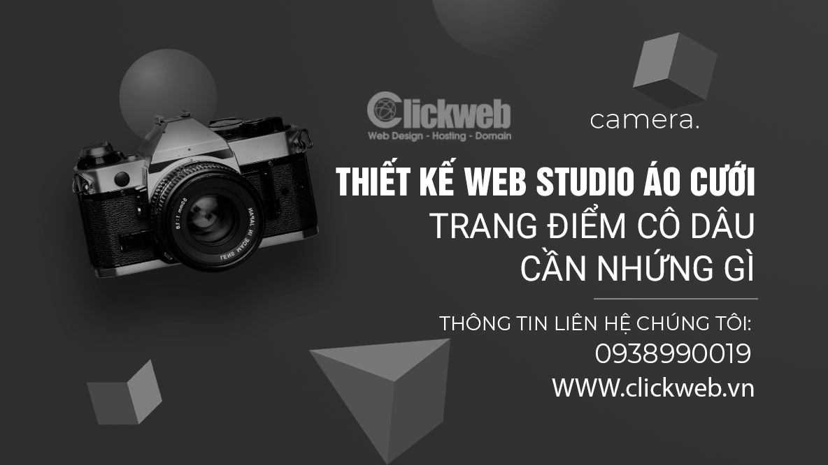 Thiết kế web studio áo cưới, trang điểm cô dâu | Website wedding chuẩn SEO, dễ chốt khách