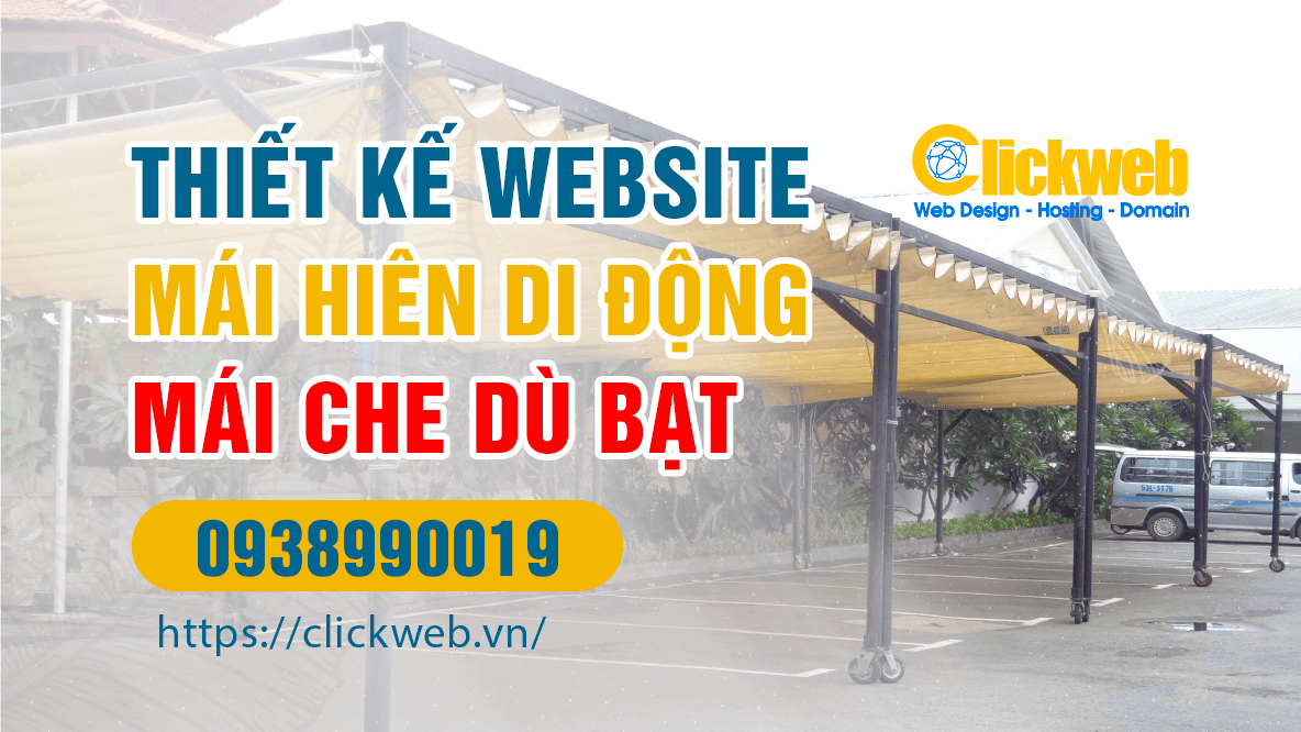 Thiết kế website mái che dù bạt, mái hiên chuẩn SEO | Mẫu web đẹp dễ ra khách