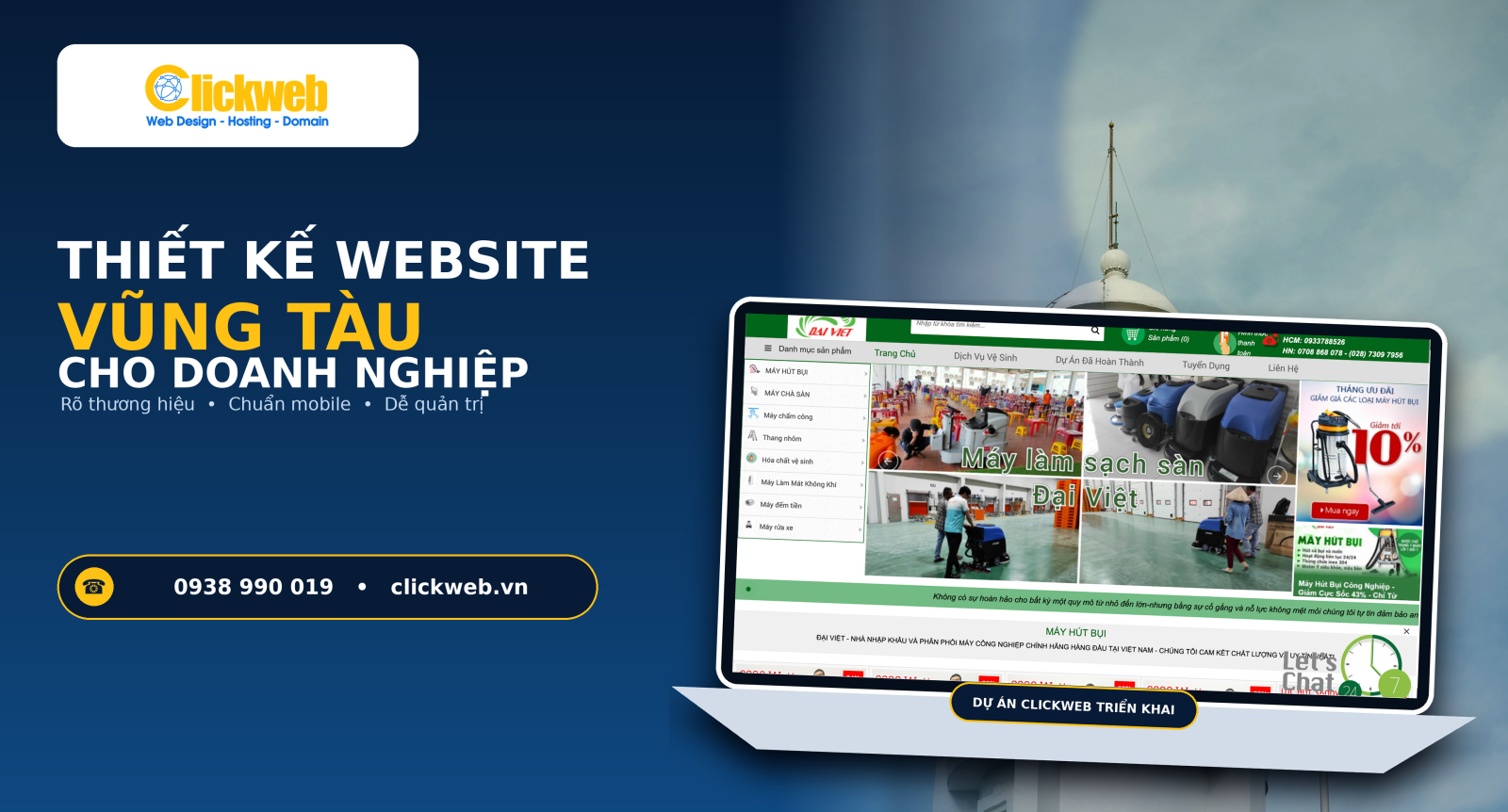 Thiết Kế Website Vũng Tàu Cho Doanh Nghiệp | Clickweb