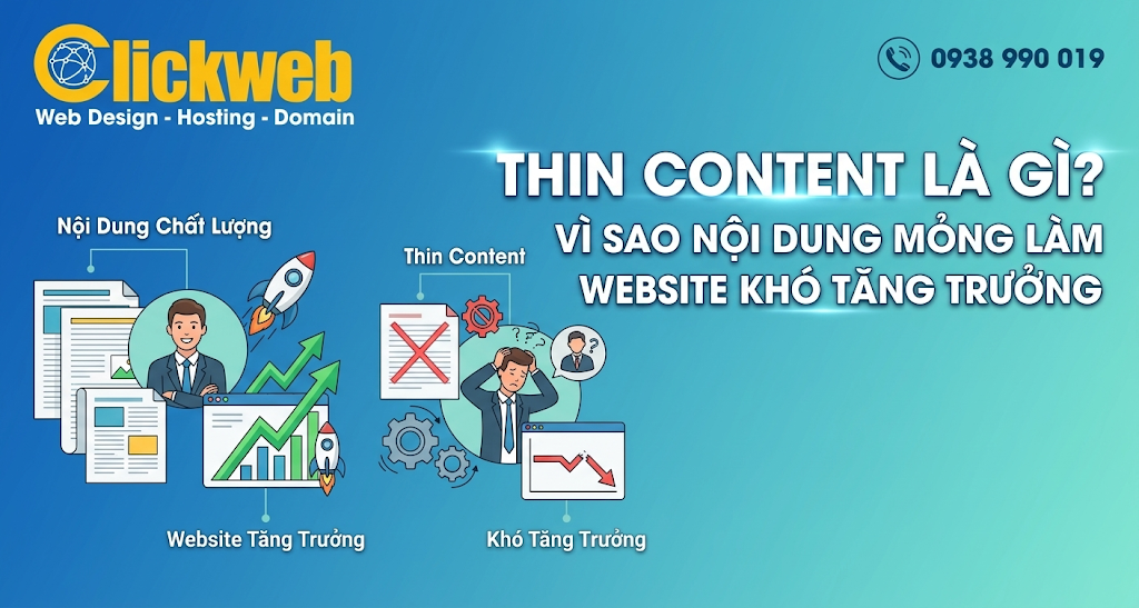 Thin Content Là Gì? Vì Sao Nội Dung Mỏng Làm Website Khó Tăng Trưởng