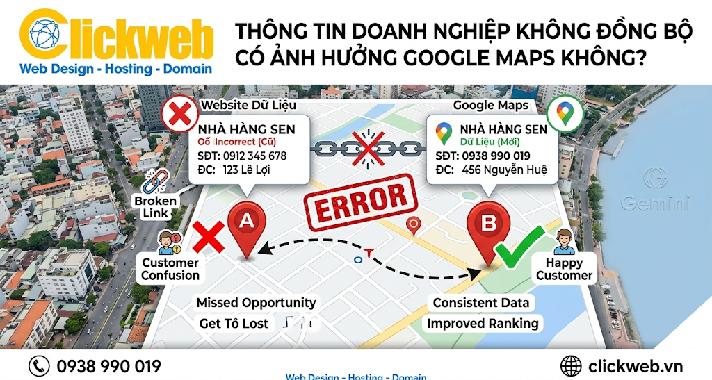 Thông Tin Doanh Nghiệp Không Đồng Bộ Có Làm Google Maps Khó Hiểu Không?