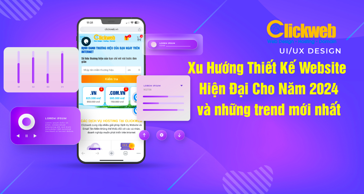 Xu Hướng Thiết Kế Website Hiện Đại Cho Năm 2024 và những trend mới nhất